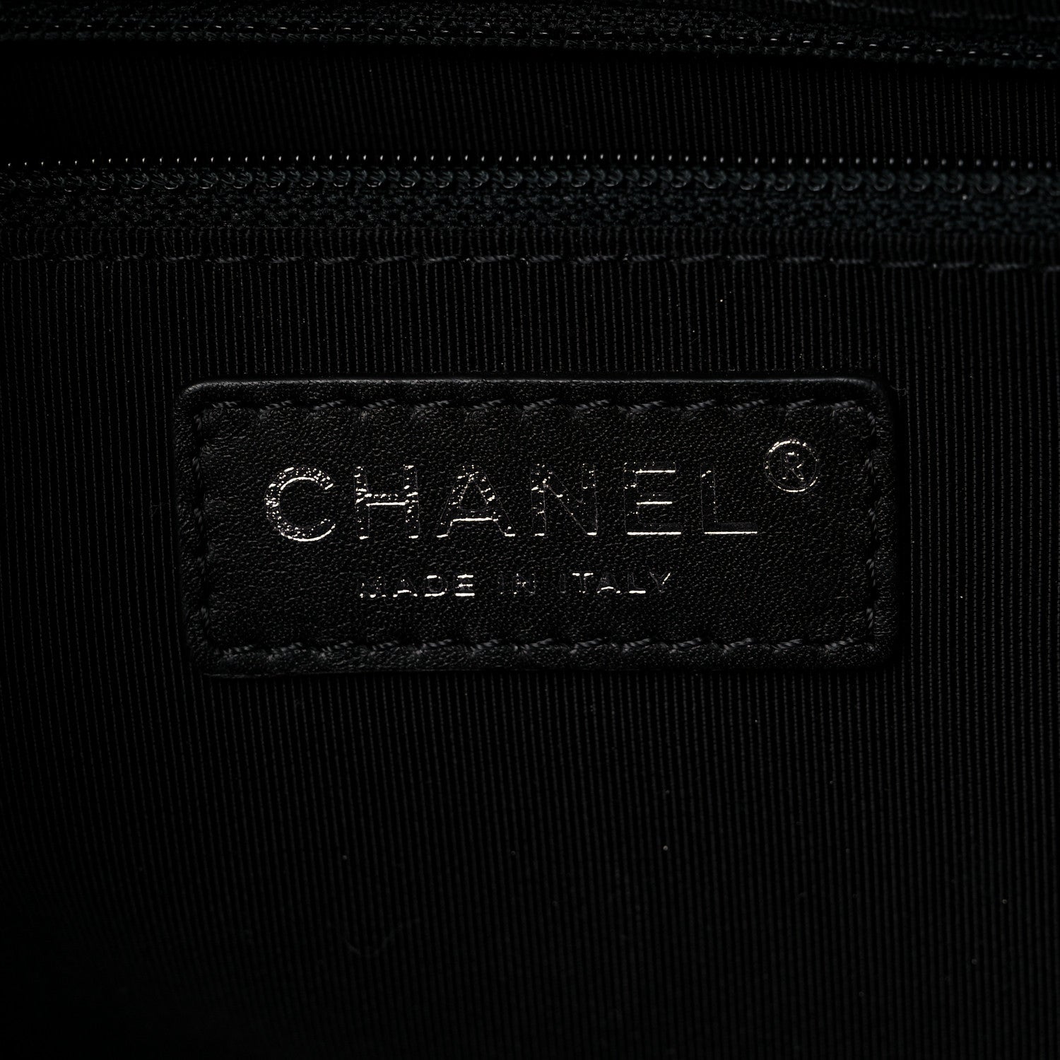 Chanel Calfskin Quilted Large Feather Weight Bowling Bag Black Ivory 6 of 12