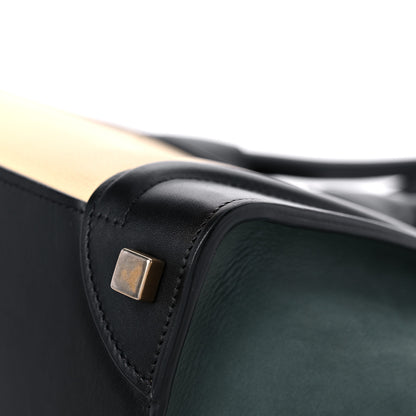 Celine Smooth Drummed Calfskin Micro Tri-Color Luggage Teal 10 of 20
