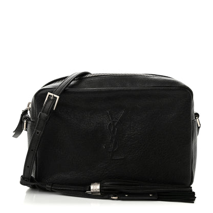 Saint Laurent Lambskin Monogram Small Lou Camera Bag Black 1 of 15