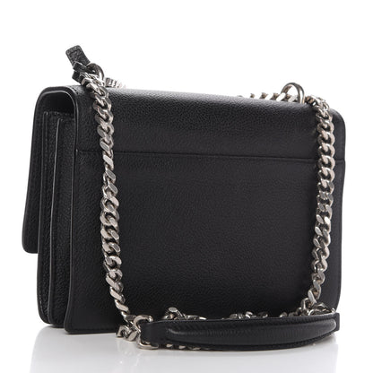 Saint Laurent Grained Calfskin Small Monogram Sunset Black 3 of 10