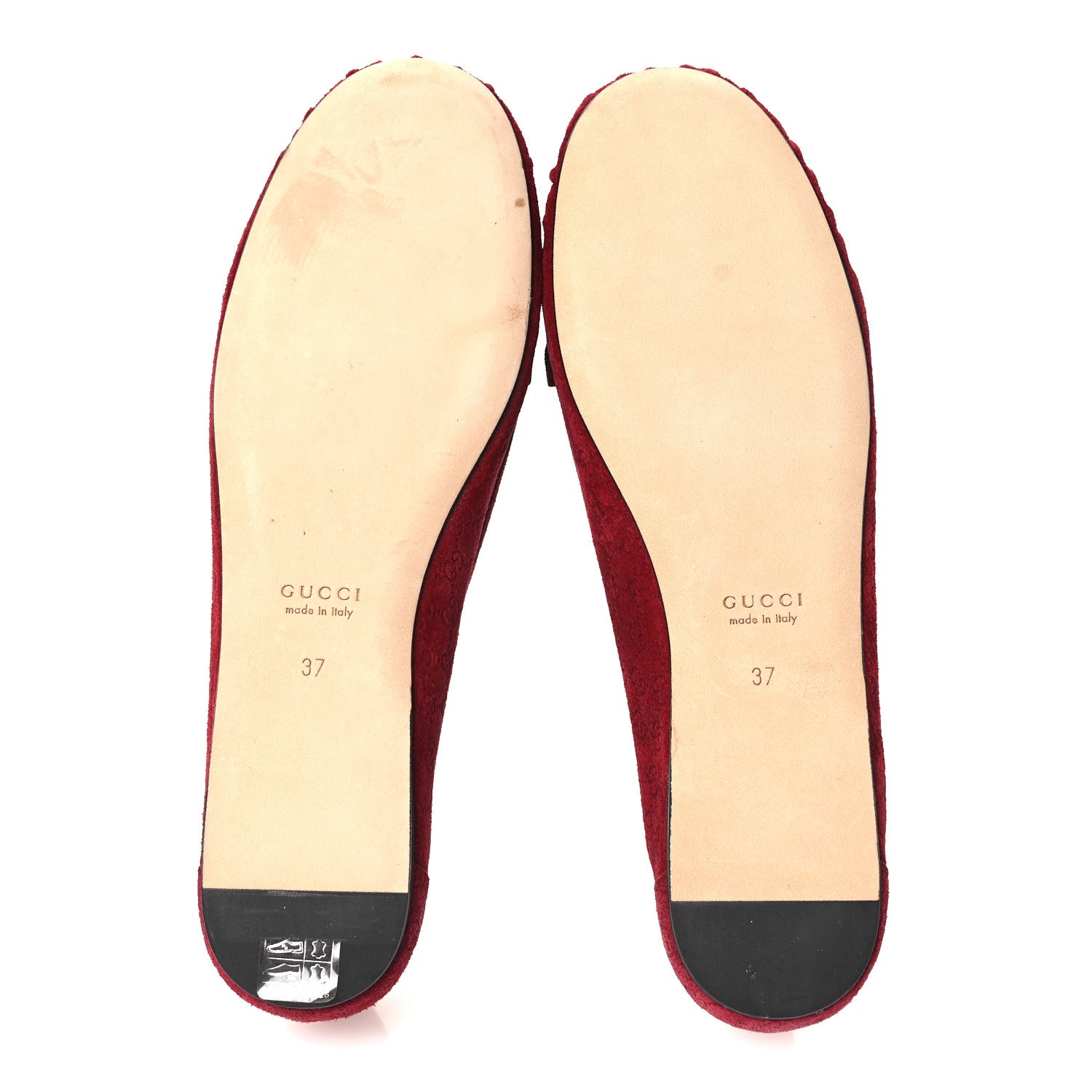 Gucci Suede Micro GG Horsebit Womens Kensington Moccasin Loafers 37  Rosso Ancora 7 of 11