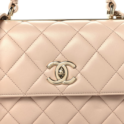 Chanel Lambskin Quilted Small Trendy CC Flap Dual Handle Bag Light Pink 10 of 12