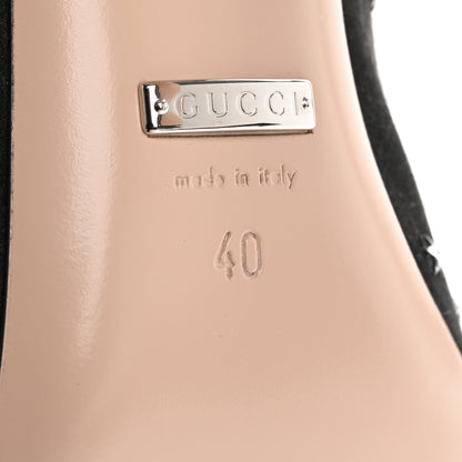 Gucci Silk Satin Star Studded Pumps 40 Black 8 of 10