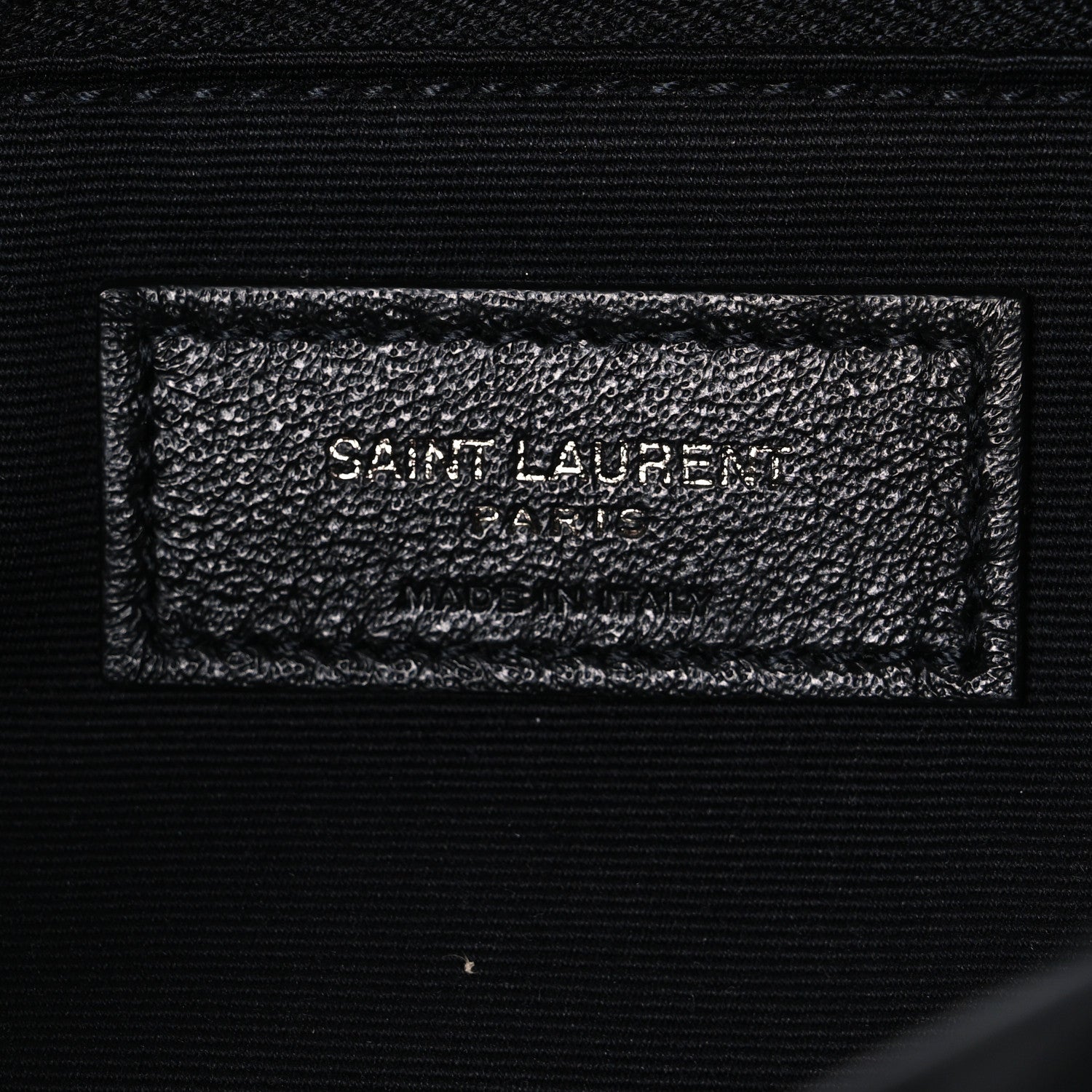 Saint Laurent Nubuck Crocodile Embossed Monogram Medium Niki Chain Satchel Black 6 of 10