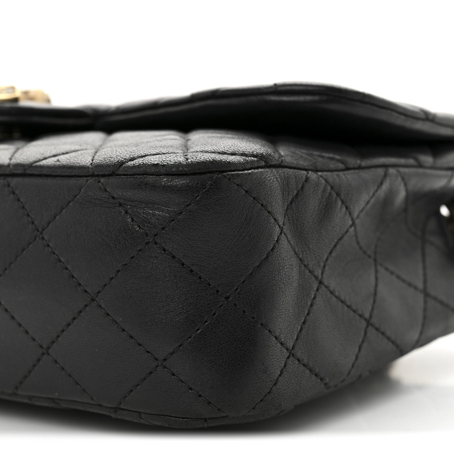 Chanel Lambskin Quilted Medium Westminster Pearl Flap Black 10 of 10