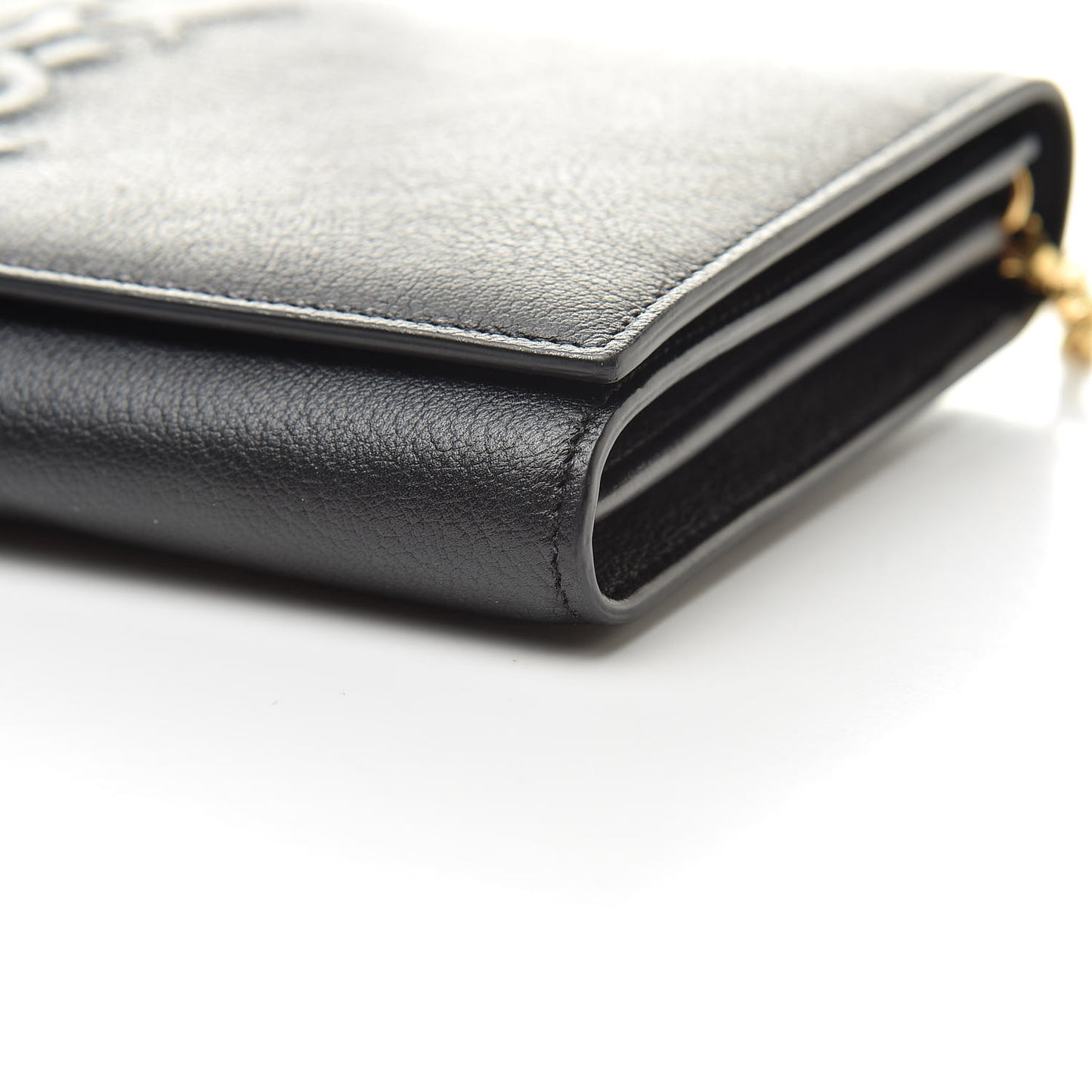 Calfskin Monogram Belle de Jour Chain Clutch Black