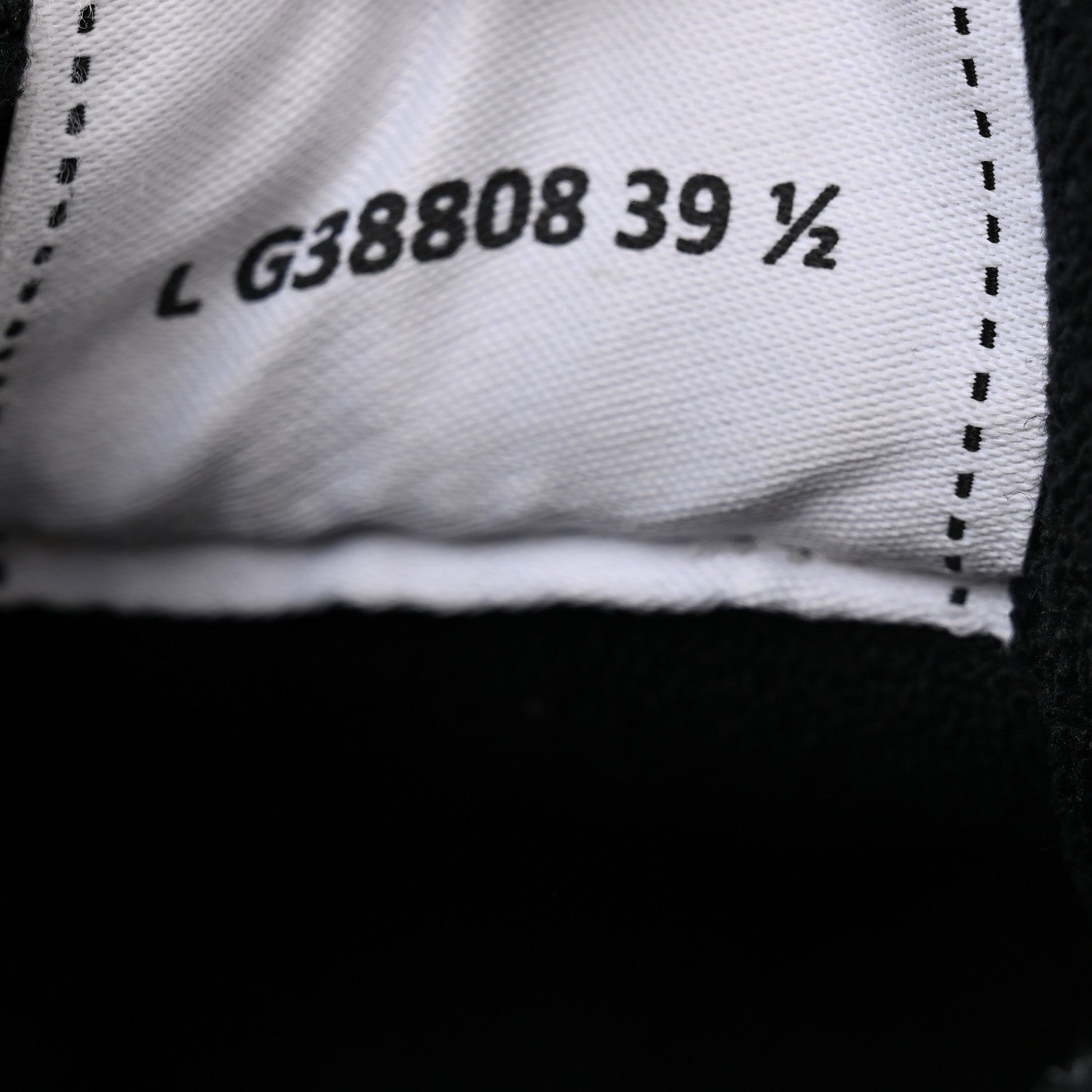 Chanel Grained Calfskin Fabric Womens Logo Sneakers 39.5 White Black 8 of 11