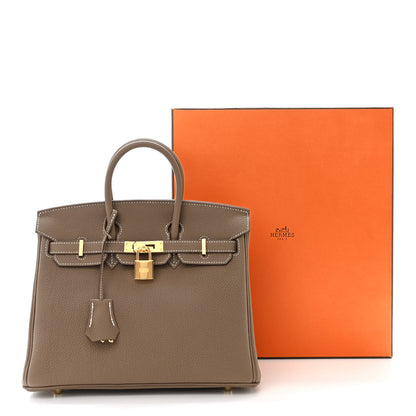 Hermes Togo Birkin 25 Etoupe 11 of 11
