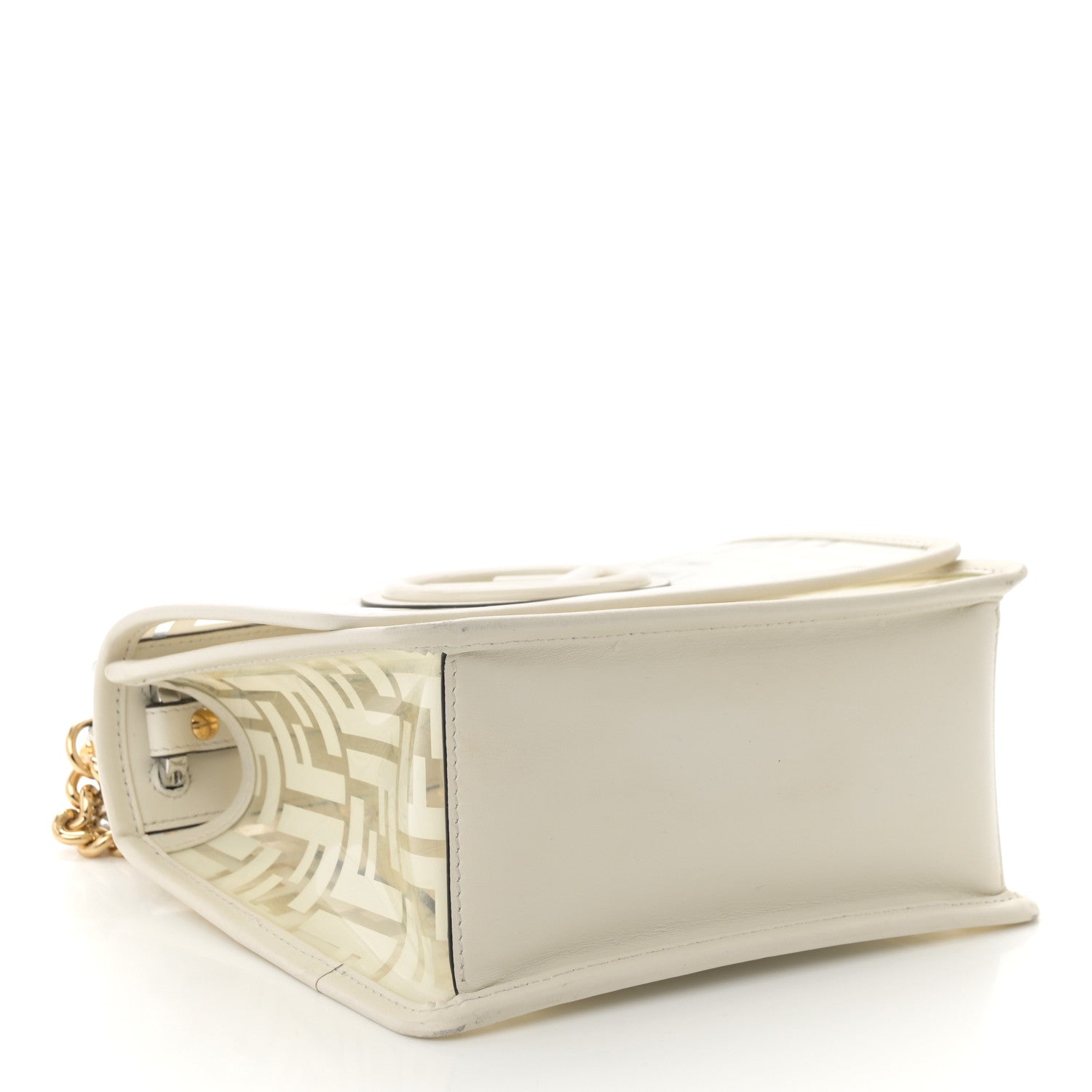 Fendi TPU FF Vitello Century F is Fendi Small Kan I Shoulder Bag White 4 of 9