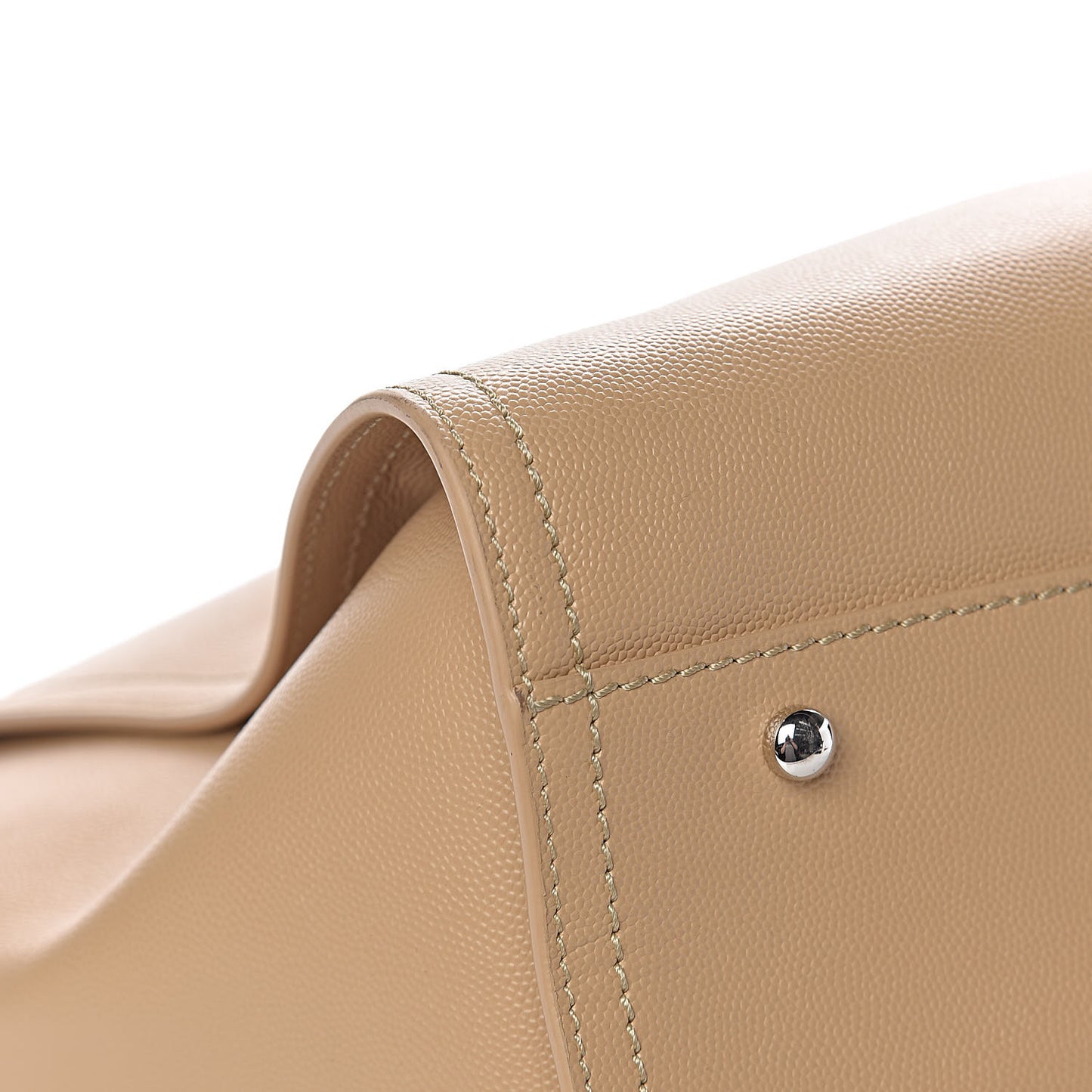 Caviar Large Studded Deauville Tote Beige