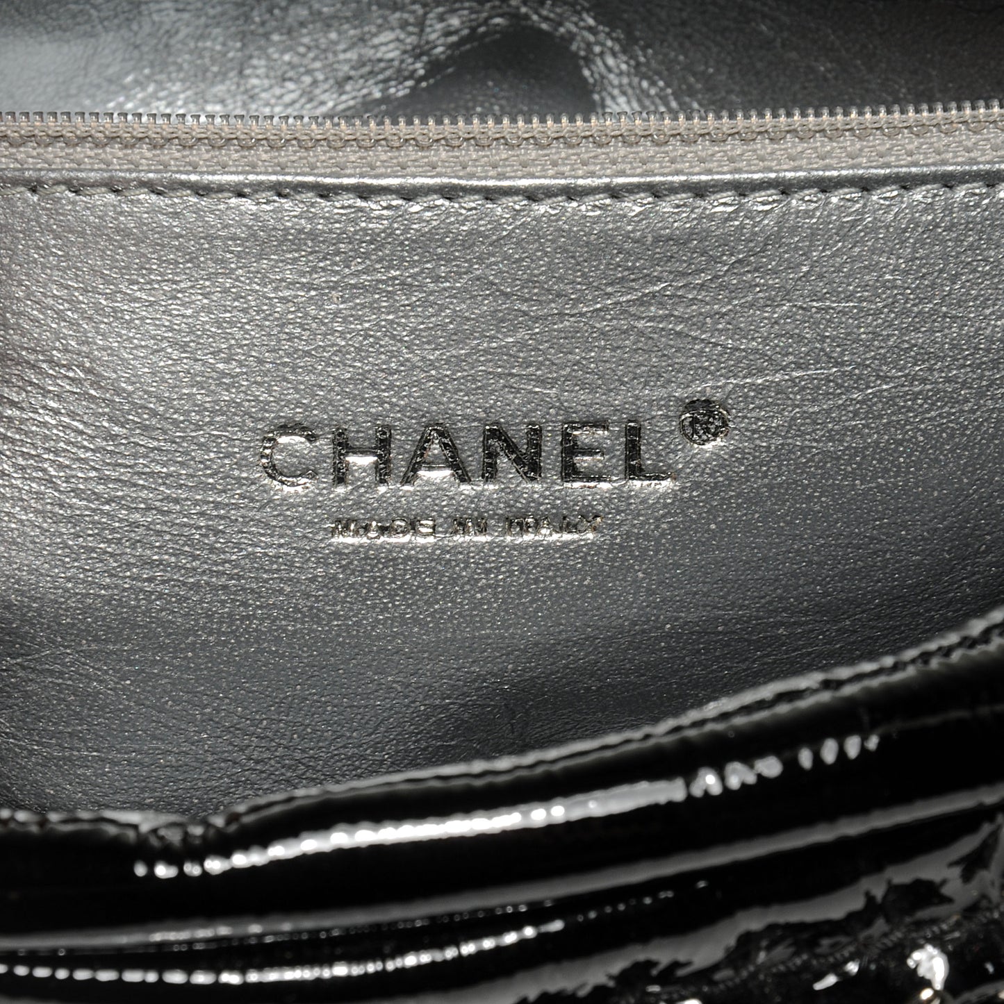 Patent Luxe Ligne Medium Bowler Black