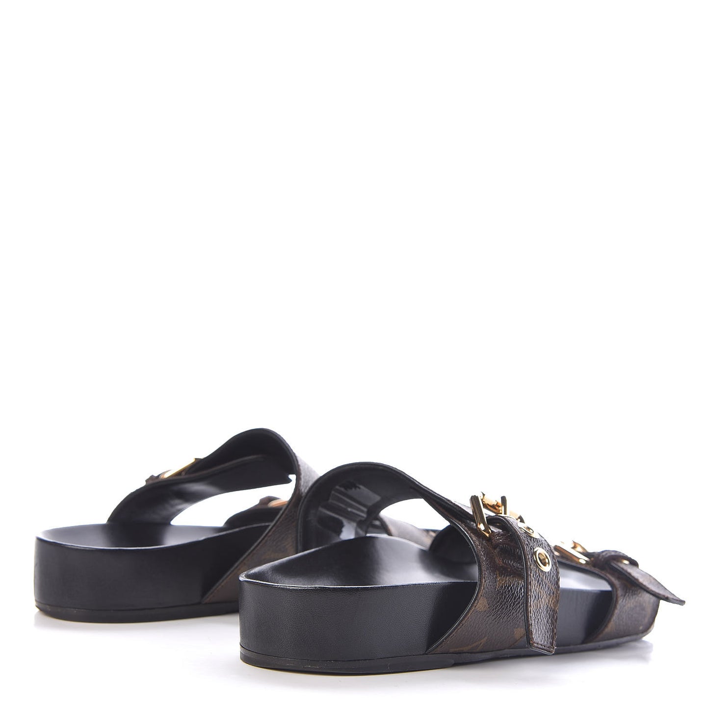 Monogram Bom Dia Mule Sandals 42 Black