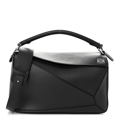 Loewe Calfskin Medium Puzzle Bag Black 1 of 9