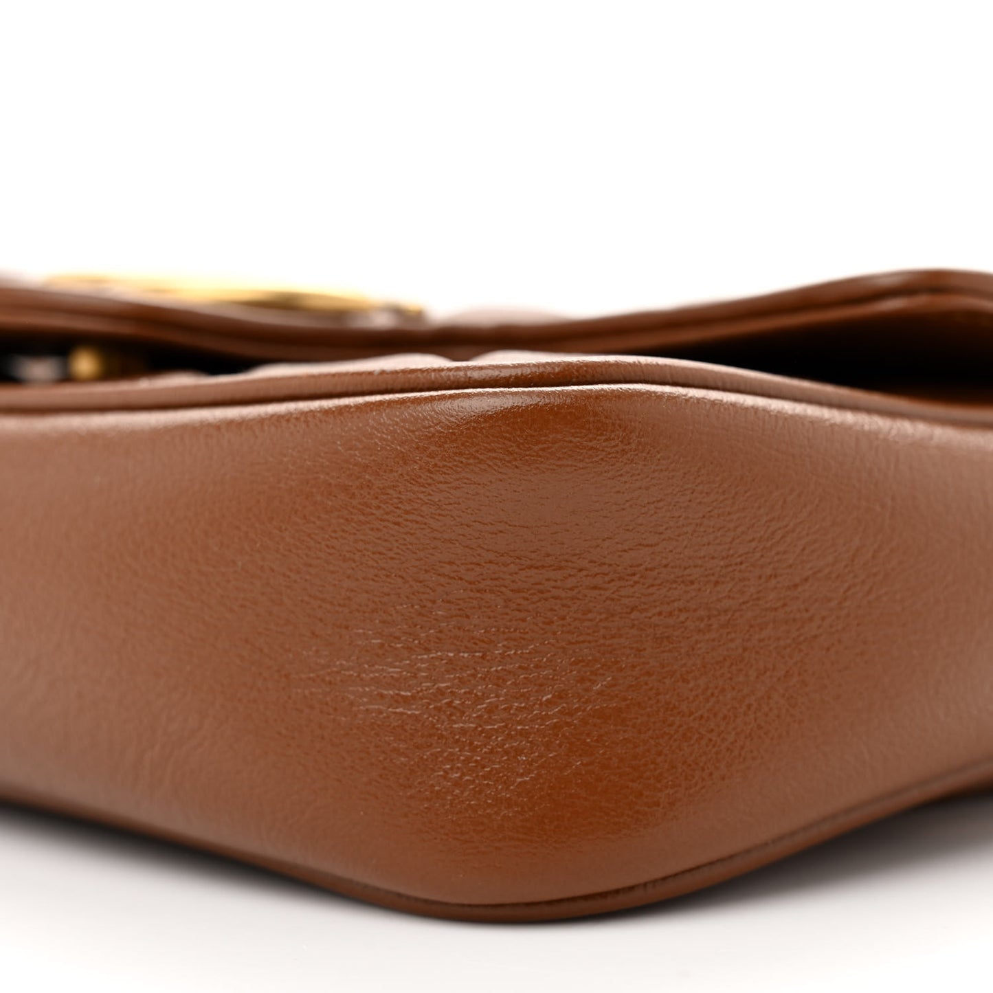 Azalea Calfskin Matelasse Diagonal Super Mini GG Marmont Shoulder Bag Cuir