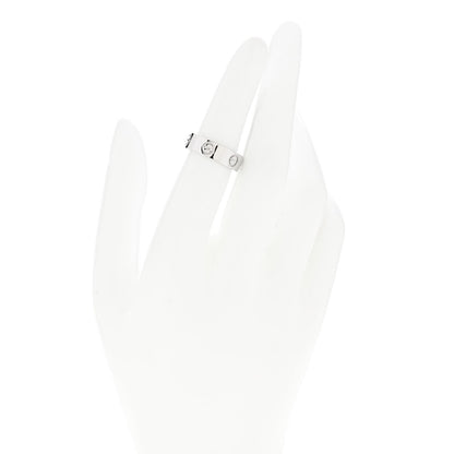 Cartier 18K White Gold 5.5mm LOVE Ring 51 5.75 2 of 5