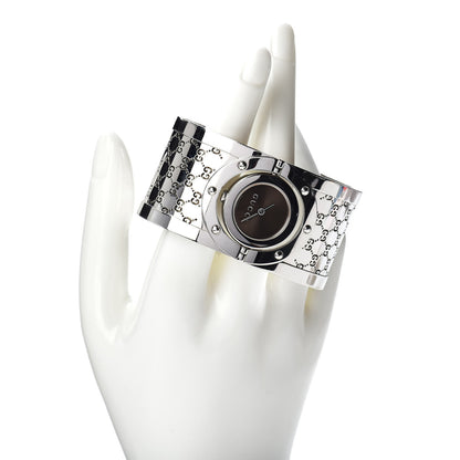 Gucci Stainless Steel 33mm Twirl Quartz Watch Brown 2 of 5