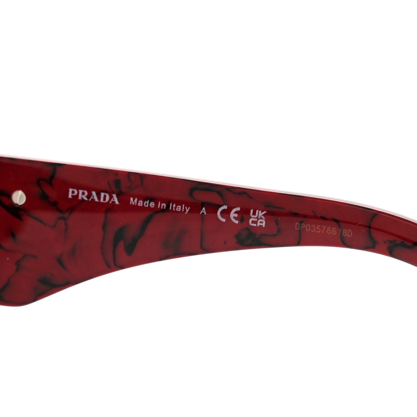 Acetate Symbole Sunglasses SPR 13Z Red Marble