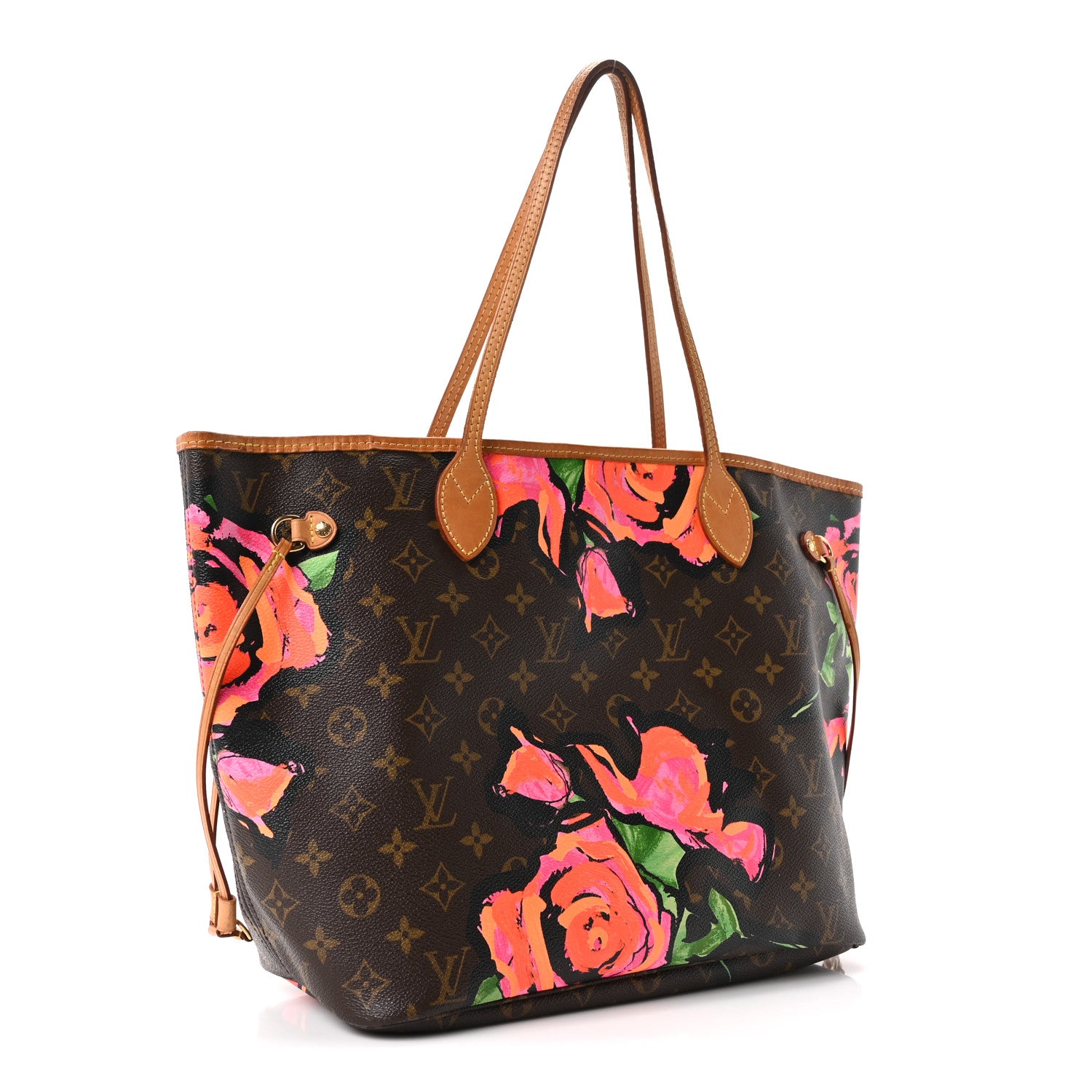 Louis Vuitton Monogram Roses Neverfull MM 3 of 9