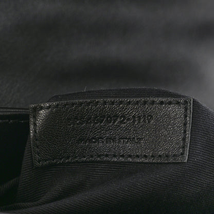 Saint Laurent Calfskin Y Quilted Monogram Toy Loulou Crossbody Bag Black 7 of 11