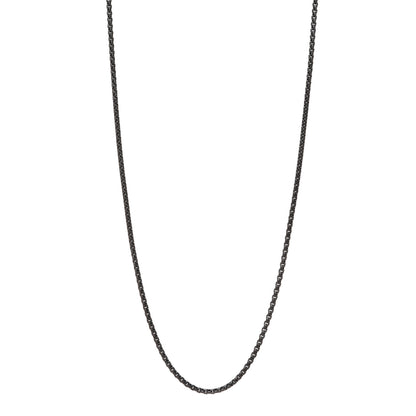 David Yurman Darkened Stainless Steel 2.7mm Box Chain Necklace 22" 1 of 6