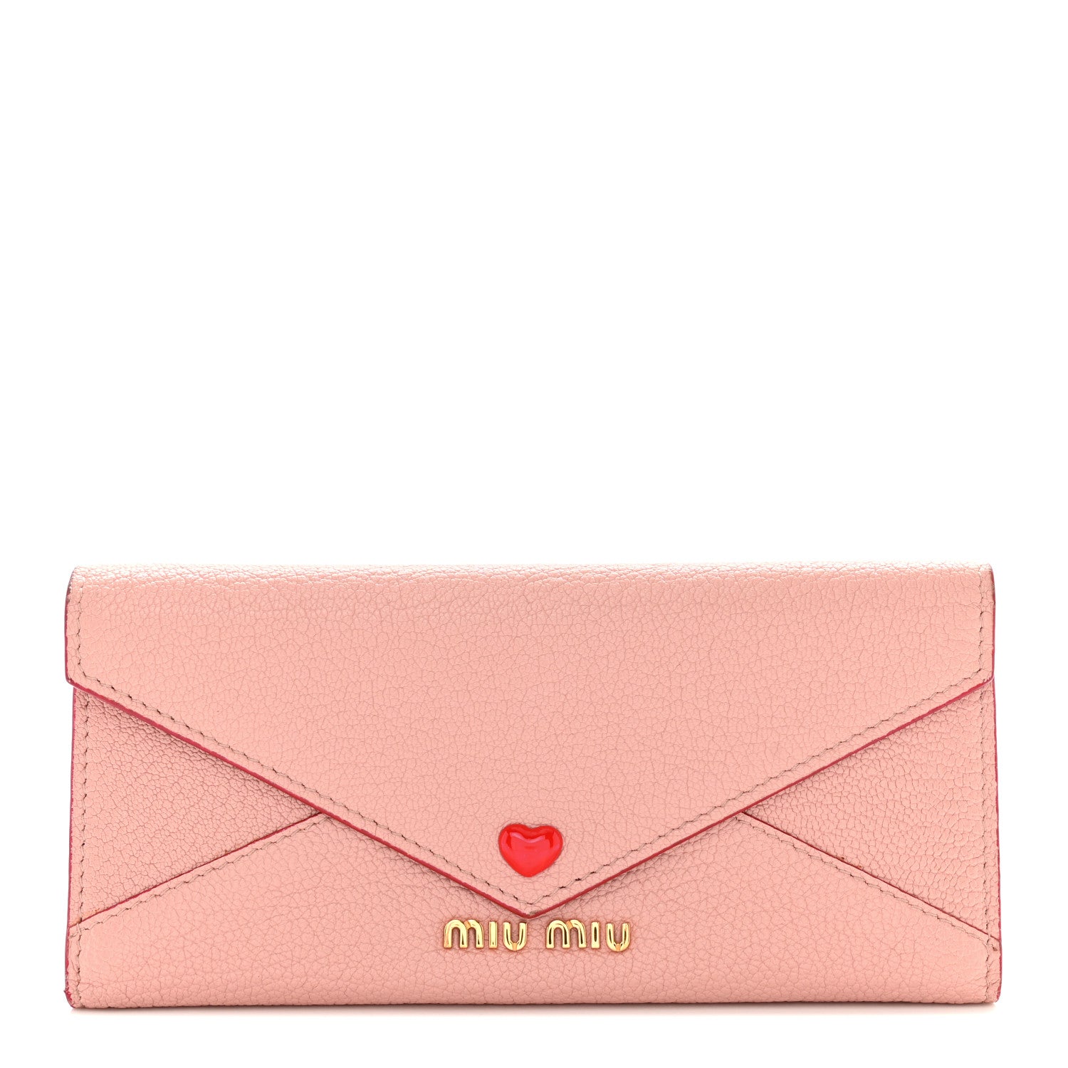Miu Miu Goatskin Madras Love Envelope Wallet Black Orchidea 1 of 11