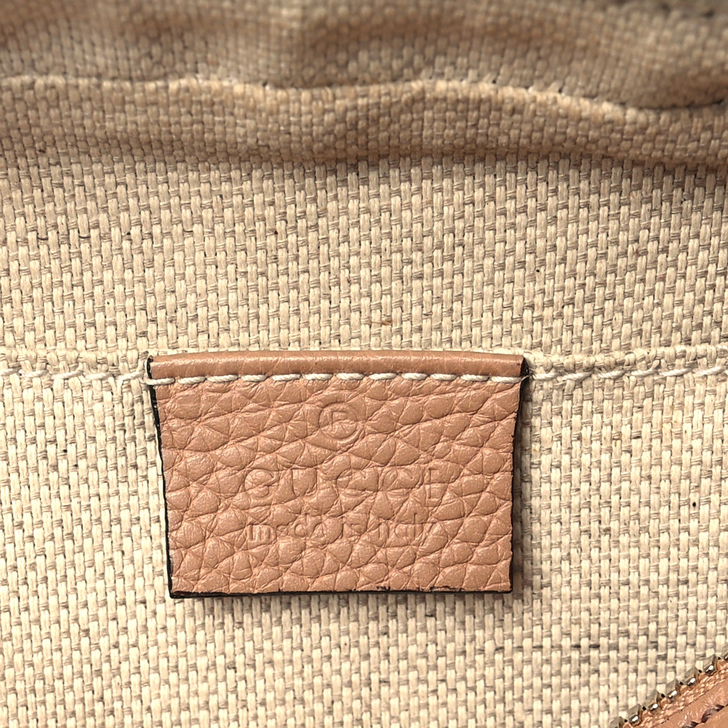 Gucci Pebbled Calfskin Small Soho Disco Bag Camelia 6 of 13