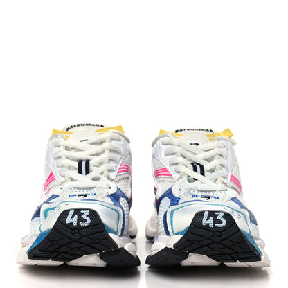 Balenciaga Mesh Rubber Distressed Mens Runner Sneakers 43 Multicolor 3 of 11