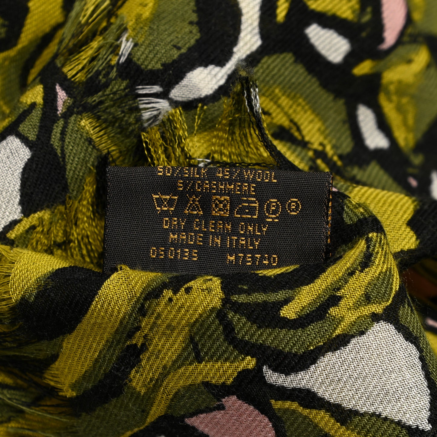 Wool Silk Cashmere Rock N Roses Stole
