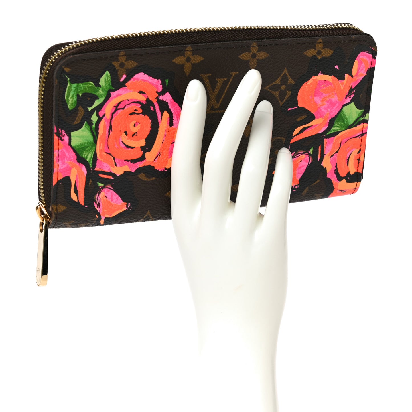 Monogram Roses Zippy Wallet