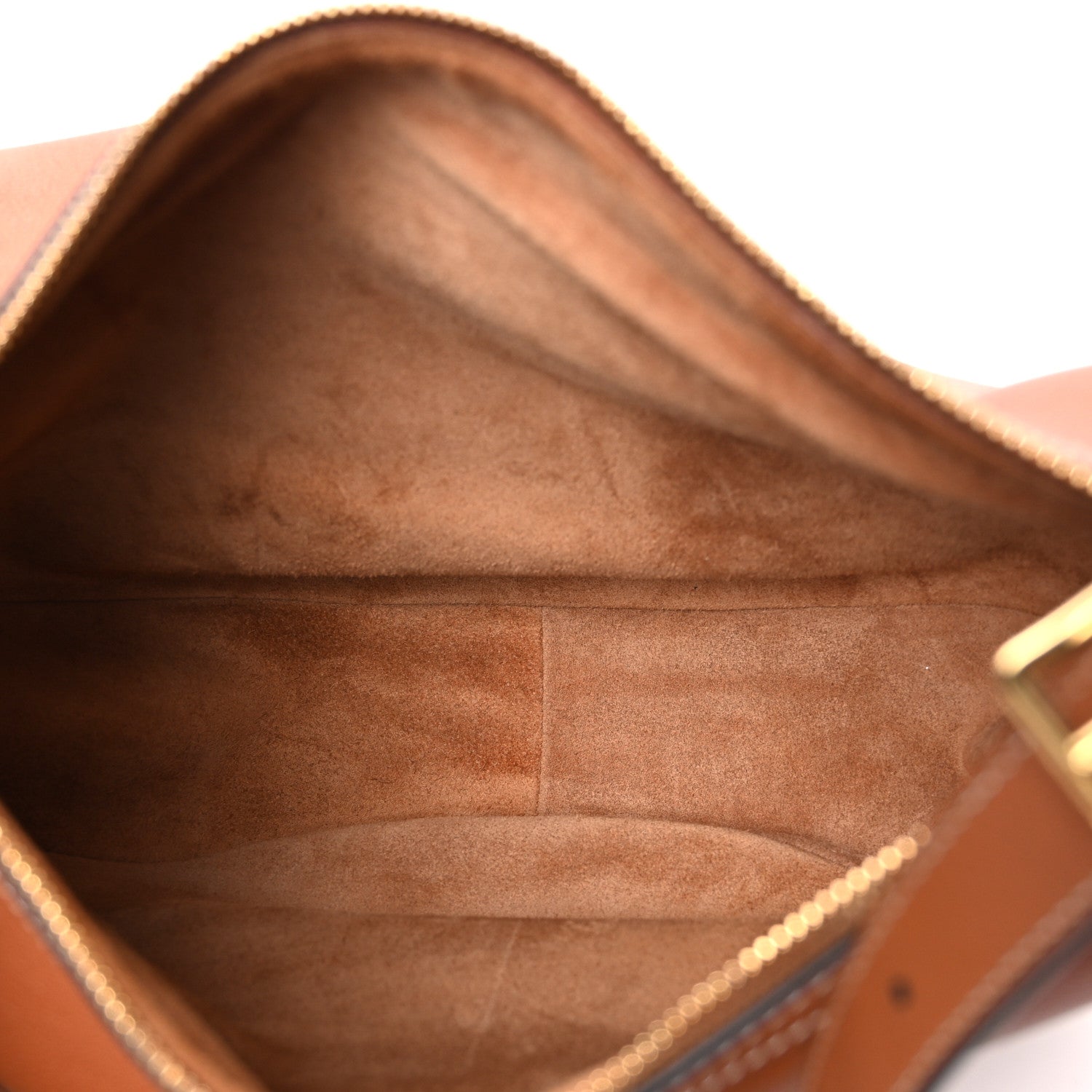 Celine Supple Calfskin Medium Triomphe Heloise Shoulder Bag Tan 5 of 11