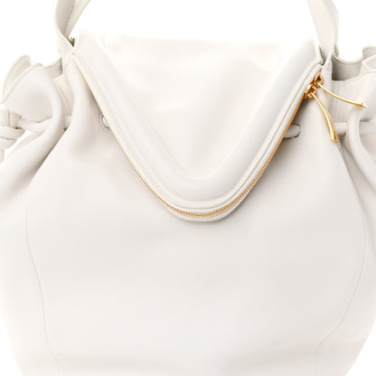 Bottega Veneta Calfskin Large Beak Tote Chalk 8 of 10