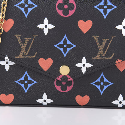Louis Vuitton Game On Felicie Chain Wallet Black 9 of 10