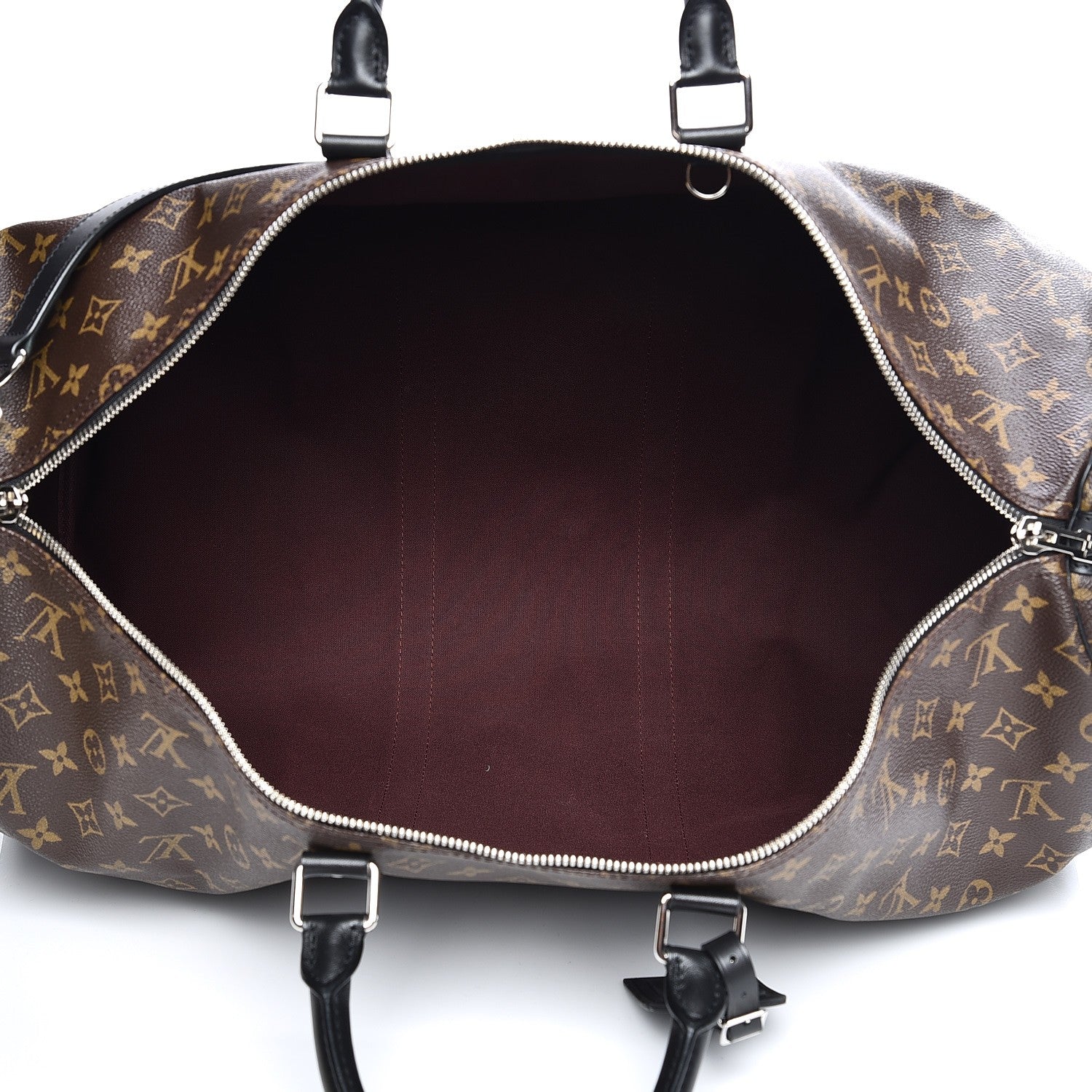 Louis Vuitton Monogram Macassar Keepall Bandouliere 55 5 of 7