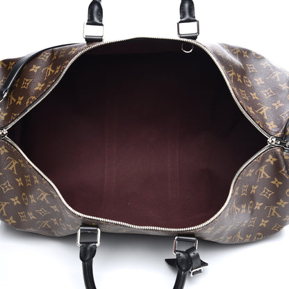Louis Vuitton Monogram Macassar Keepall Bandouliere 55 5 of 7