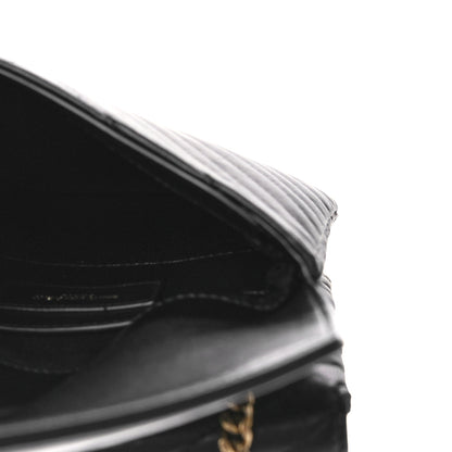Saint Laurent Lambskin Quilted Double Flap Bag Black 5 of 8