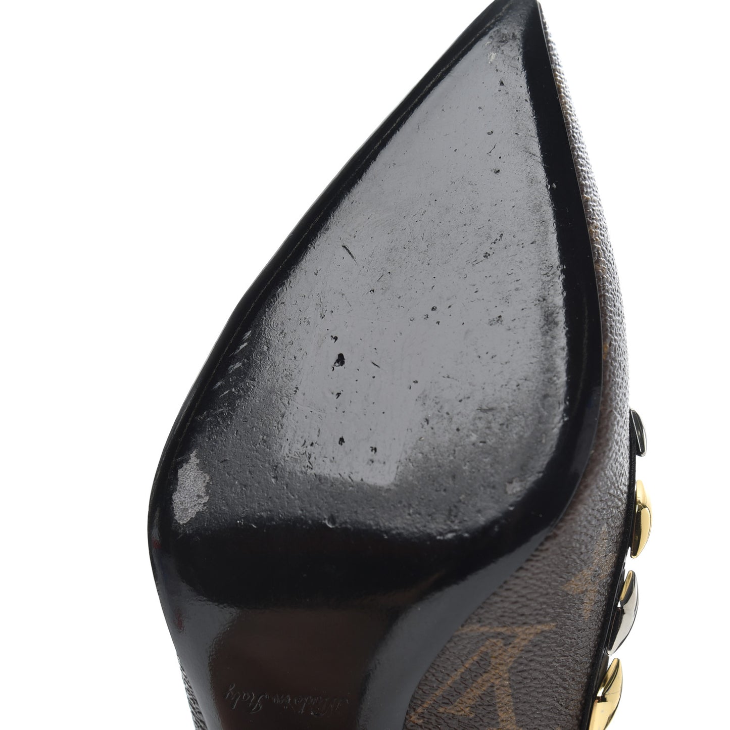 Calfskin Monogram Eldorado Pumps 38 Cacao