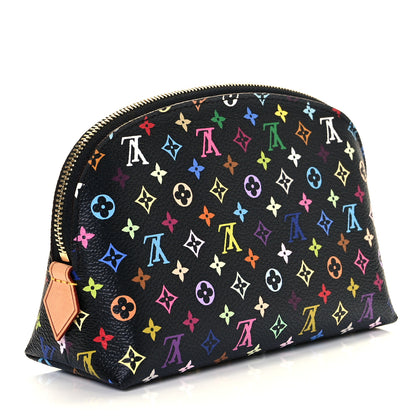 Louis Vuitton Monogram Multicolor Cosmetic Pouch Black Grenade 3 of 9