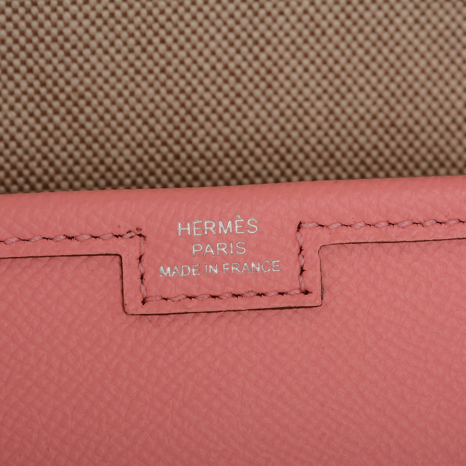Hermes Epsom Jige PM Clutch Rose Confetti 7 of 7