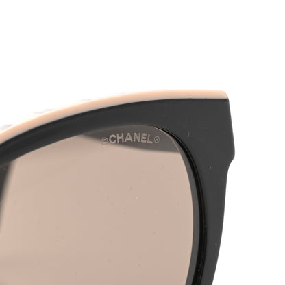 Chanel Acetate CC Butterfly Sunglasses 5414 Black Beige 7 of 8