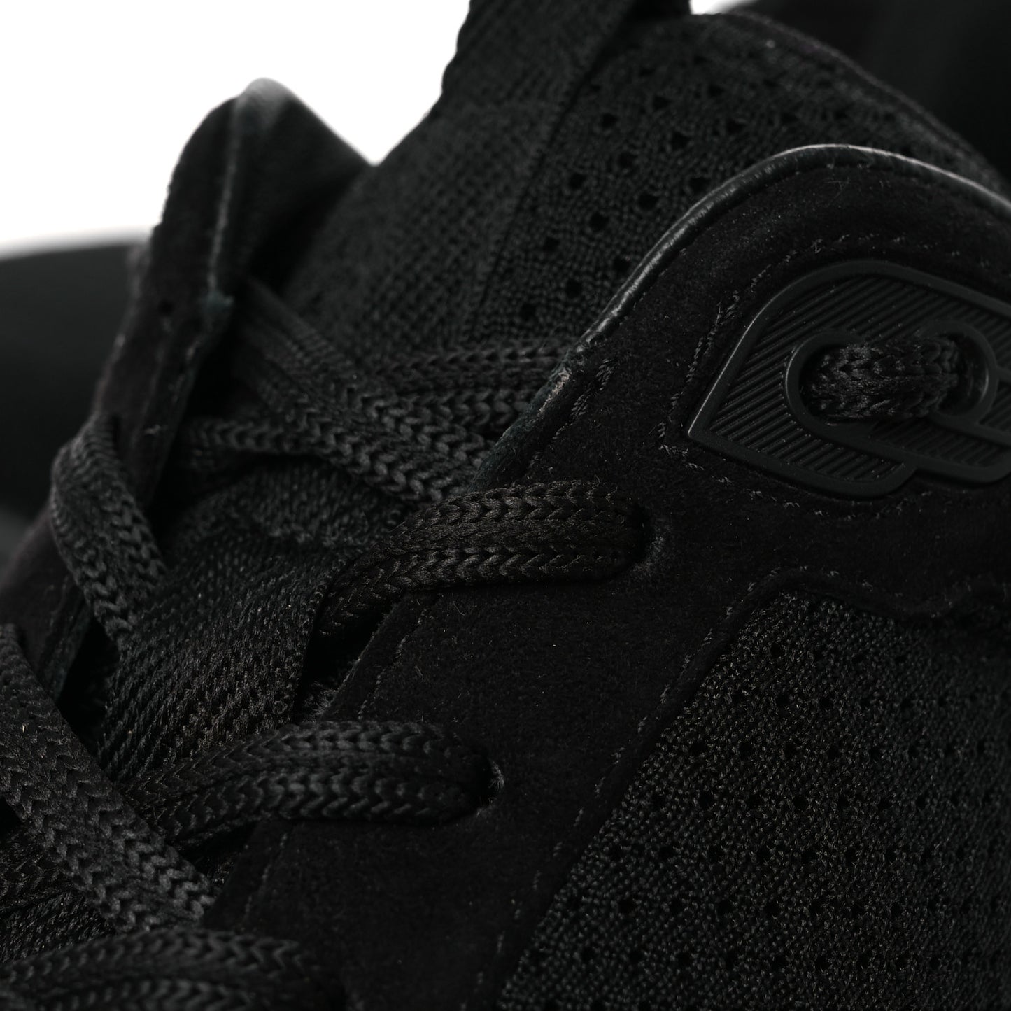Technical Knit Suede Heros Sneakers 40 Black