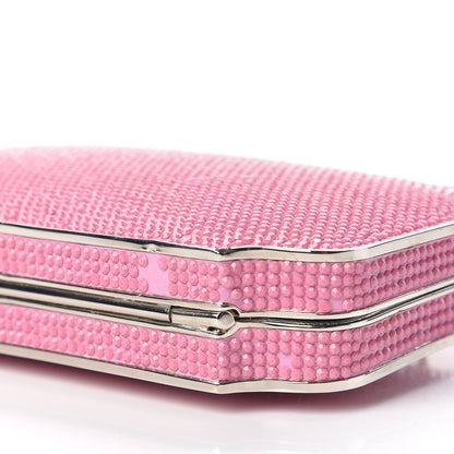 Judith Leiber Swarovski Crystal Minaudiere Clutch Pink 6 of 11