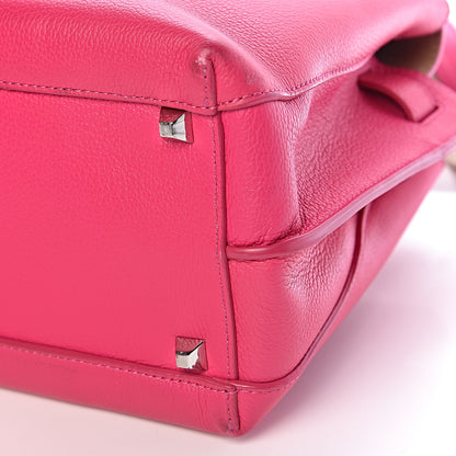 MCM Grained Calfskin Medium Milla Tote Beetroot Pink 12 of 13