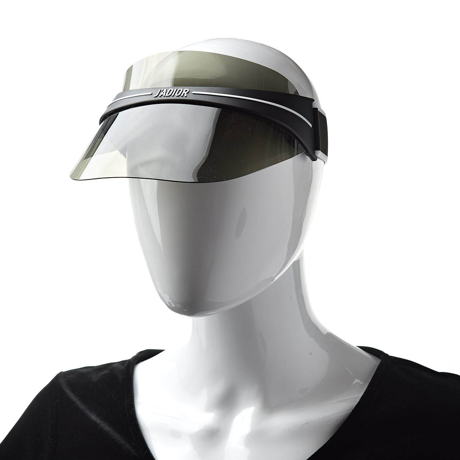 Christian Dior Mirrored DiorClub1 Sun Visor Black 2 of 7
