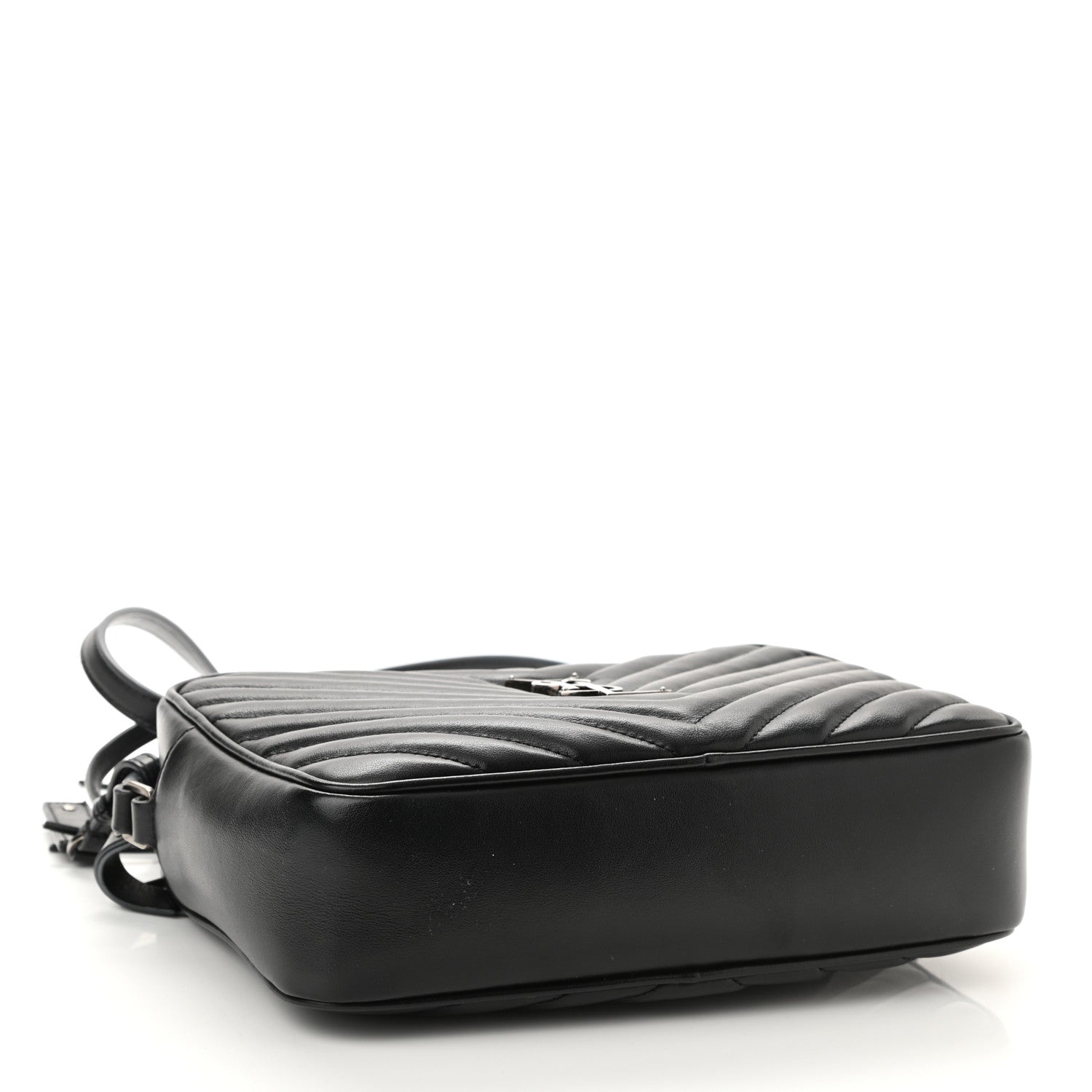 Saint Laurent Calfskin Matelasse Monogram Lou Camera Bag Sea Pebble 4 of 12