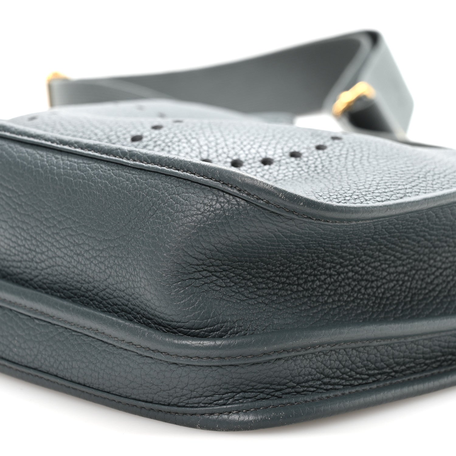 Hermes Taurillon Clemence EVELYNE III PM Vert Cypress 10 of 10