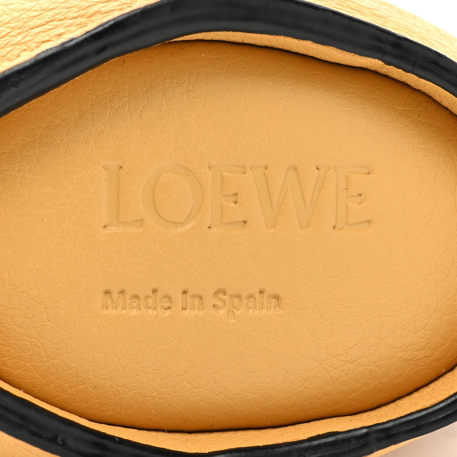 Loewe Calfskin Elephant Coin Purse Bag Charm Key Holder Orange 5 of 10