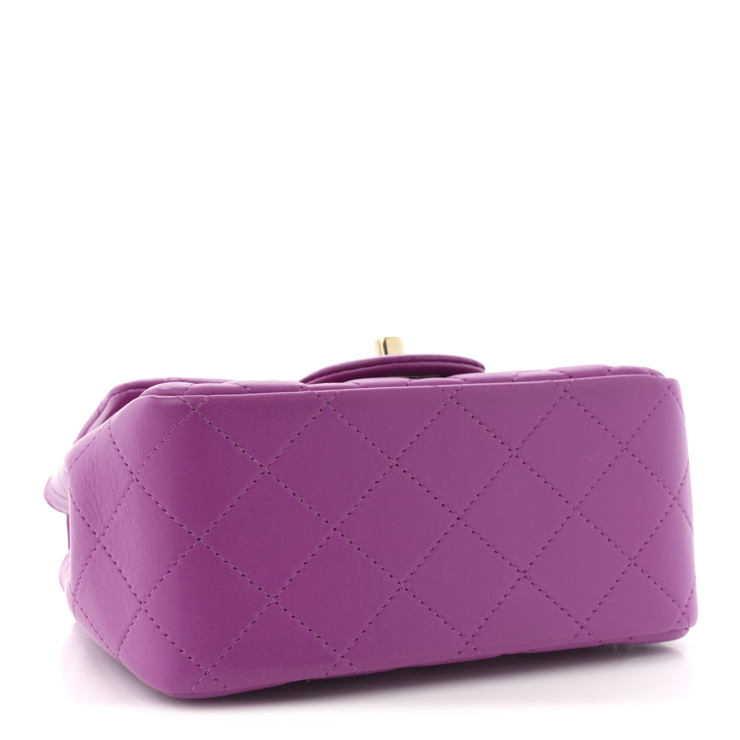 Chanel Lambskin Quilted Mini Square Flap Purple 4 of 10