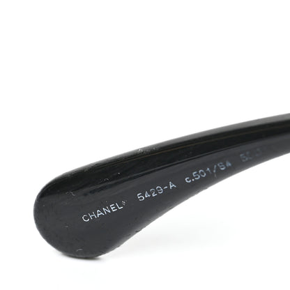 Chanel Acetate Polarized Butterfly Signature CC Sunglasses 5429-A Black 6 of 7