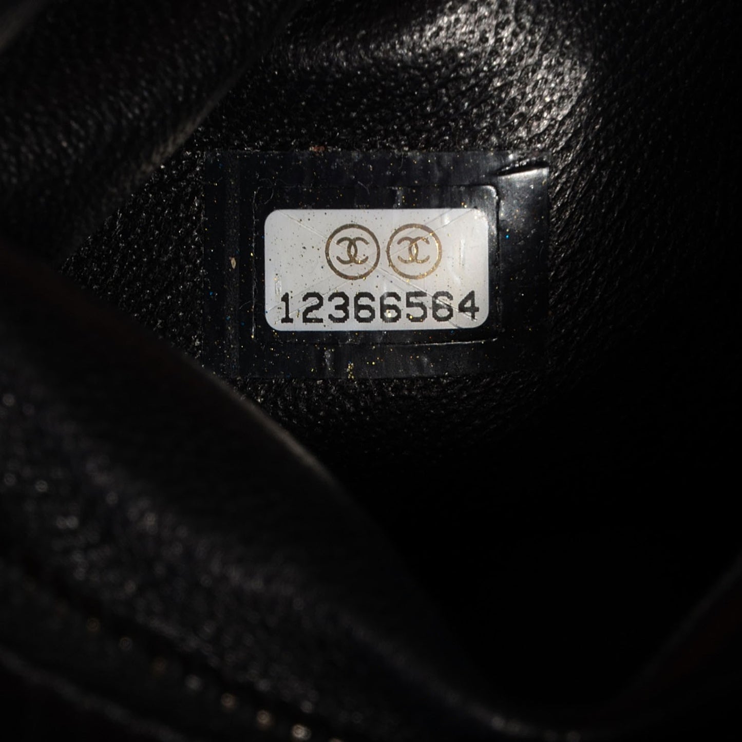 Metallic Aged Calfskin Quilted Medium Reissue Camera Case Black