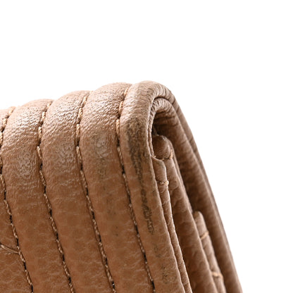 Chanel Caviar Chevron Quilted Boy Flap Card Holder Dark Beige 11 of 14
